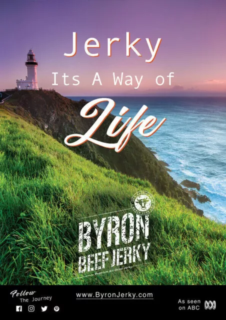 2 x 500g Beef Jerky - Made by Byron Jerky - Choose Your Flavours