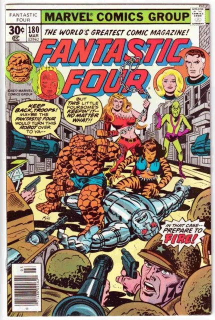 Fantastic Four #180 Vf/Nm 9.0 1977 Marvel Comics Jack Kirby Art