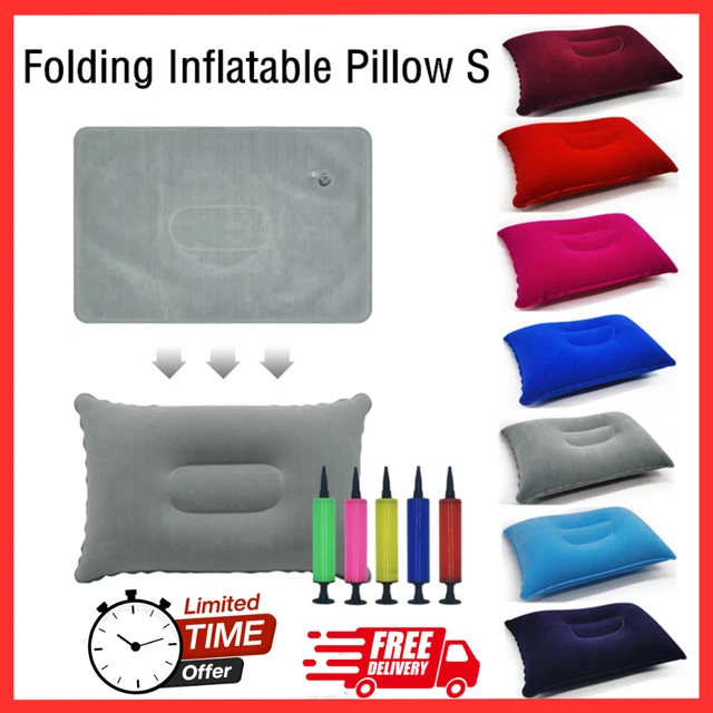 Ultralight Portable Inflatable Air Pillow Camping Travel Sleep Cushion Head Rest