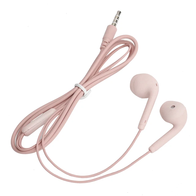 (Rose) Écouteurs Filaires U19 Avec Micro Intra-auriculaire écouteurs