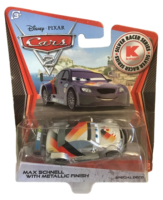 DISNEY PIXAR CARS ￼SILVER MAX SCHNELL with Exclusive ￼METALLIC Finish￼