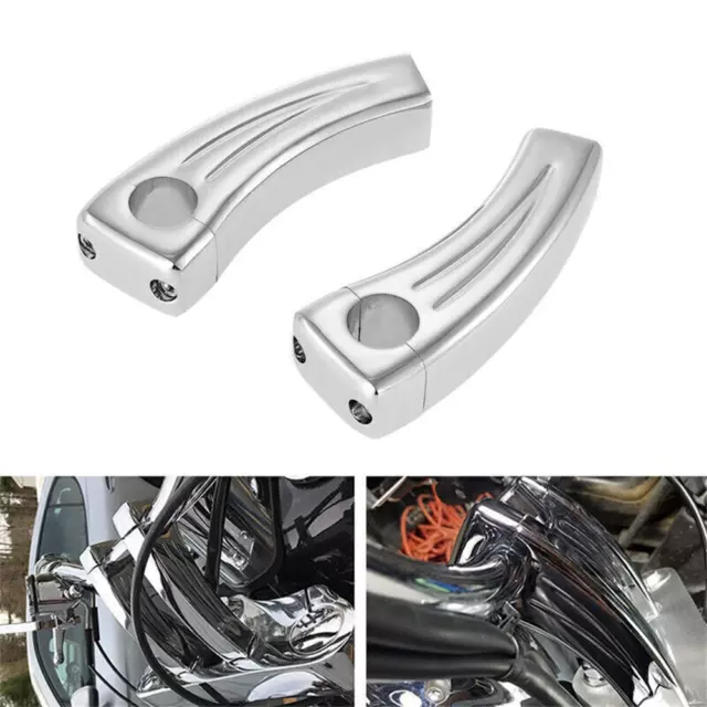 6" Chrome Handlebar Pullback Risers For Harley Universal Motorcycle 1" inch Bar