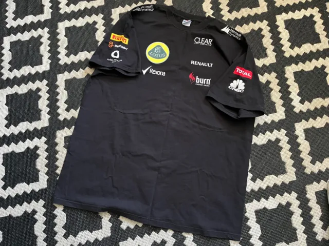 T-Shirt Lotus F1 Team Circa 2012 Burn Nuova Senza Etichette Taglia 3Xl 48"" Petto 29,5"" Goccia/T-Shirt
