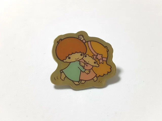 Little Twin Stars Pin Badge SANRIO 2004 Old Vintage Retro Super Rare