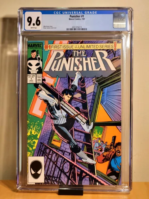 The Punisher #1 1987  □ CGC 9.6 NM+ WHITE Pages 4301076019