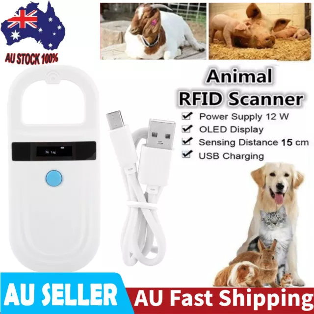 Pet Microchip Scanner Portable Handheld Animal Chip Reader Pet Microchip Reader