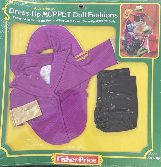 Muppet Pirate Gonzo Outfit for Dress Up Doll Fisher Price Admiral of the Fleet
