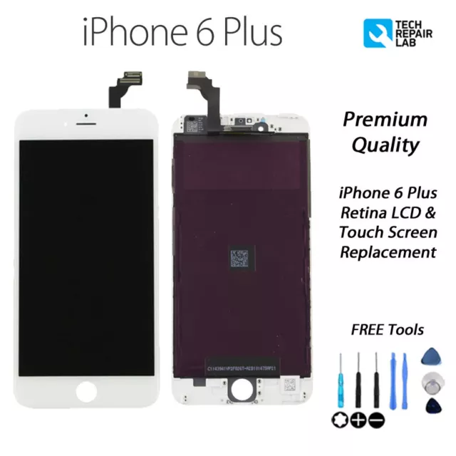 NEW iPhone 6 Plus Replacement Retina LCD & Digitiser Touch Screen Assembly WHITE