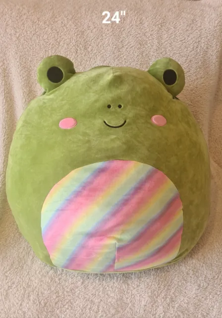 SQUISHMALLOWS 24 INCH Jumbo size Doxl The Green Rainbow Frog plush toy  $88.00 - PicClick AU