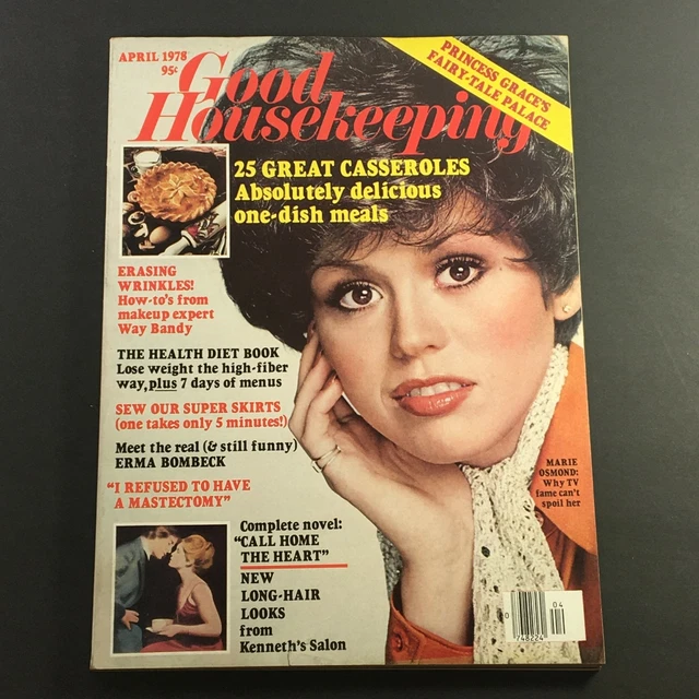 VTG GOOD HOUSEKEEPING Magazine April 1978 Marie Osmond Princess Grace