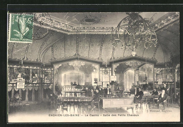 CPA Enghien-les-Bains, Le Casino, Salle des Petits Chevaux 1909