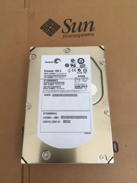 SEAGATE ST3300655FC  300gb15K FC Drive  , CA05951-9961,   Test-PASS