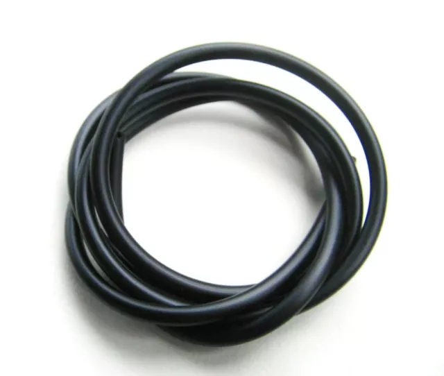 Kautschukband 4mm schwarz Kautschukschnur Synthetisch 1/5 Meter