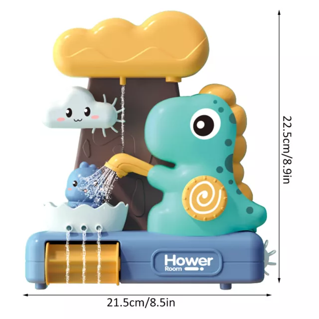 Baby Bath Toy Dinosaur Shower Spray Water Waterwheel Bathtub Shower Toy  ♧