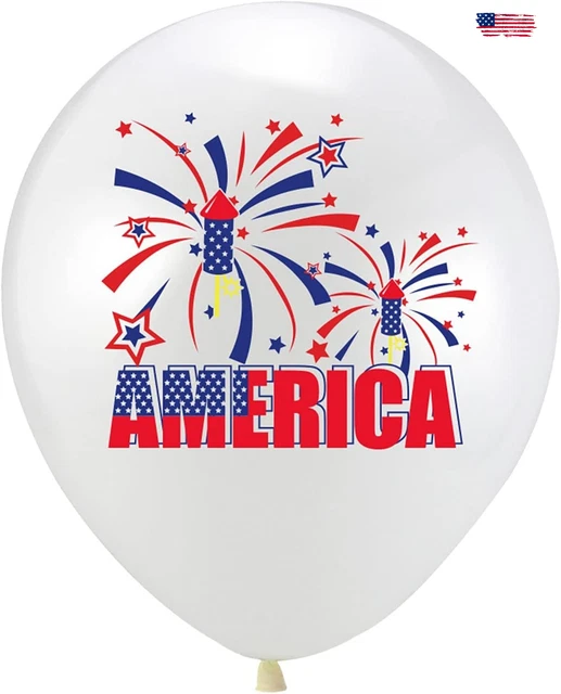 4Th of July Balloons Party Decorations 10 Pcs USA Patriotic Decoration Balloons