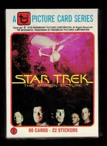 Star Trek The Motion Picture: Complete Base Set (88) 1979 Topps