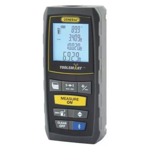 General TS01 Toolsmart Bluetooth Connected 100-Foot Laser Distance Measurer