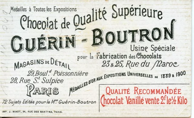 Chromo Chocolat Guerin Boutron / Le Theatre A Travers Les Ages 2