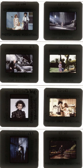 Lot 27 ektas slides originals Edward Scissorhands Johnny Depp Winona Ryder 2
