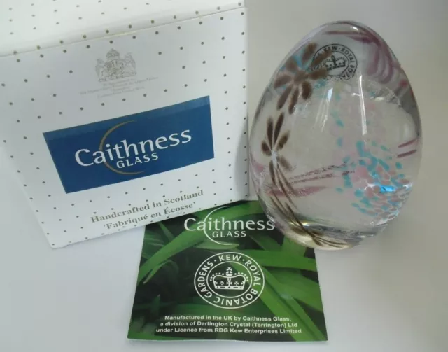 Boxed Caithness/Kew Gardens "Delicate Blossoms" Paperweight - 3 7/8"(9.75cms)