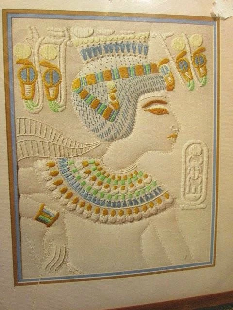 King Tut Egyptian Candlewicking Craft Kit-11x14 Inches/28x35.6 cm-Janlynn