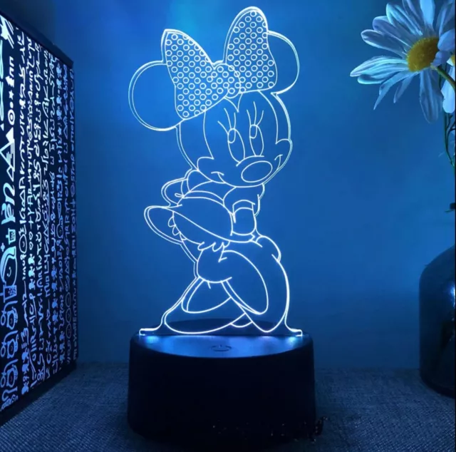 Disney Mickey Mouse night light led 16 colors changing lights bedroom