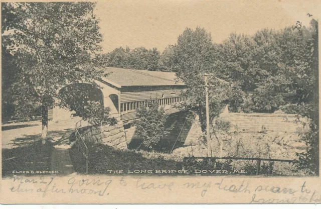 DOVER ME - The Long Bridge - udb (pre 1908)