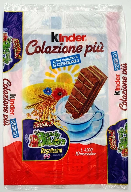 incarto LA BANDA BIDON sorpresine confezione wrapping merendine Kinder Colzione