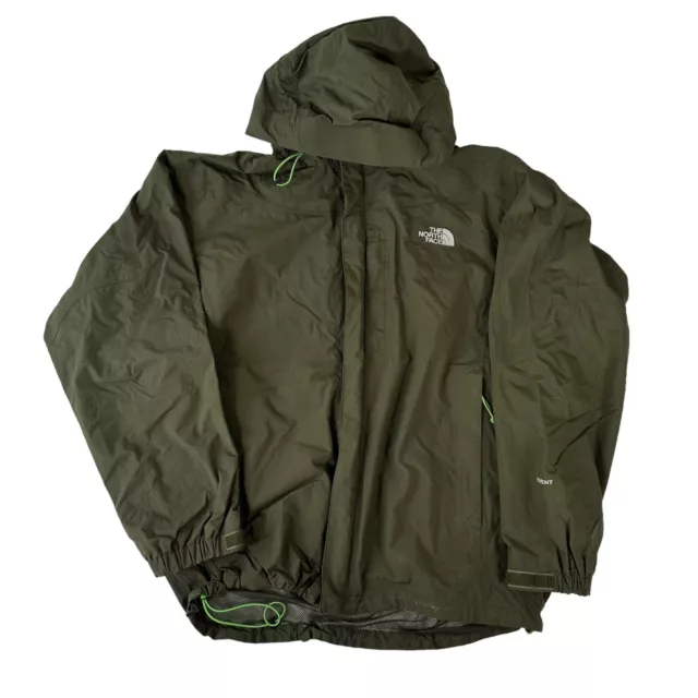 Mens THE NORTH FACE HyVent Hooded Waterproof Parka Rain Jacket Coat Size L Mens THE NORTH FACE HyVent Hooded Waterproof Parka Rain Jacket Coat Size L