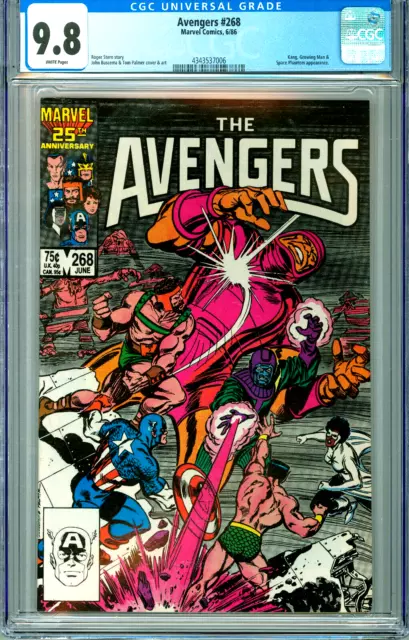 AVENGERS 268 CGC 9.8 WP KANG THE CONQUEROR Copper Age MARVEL COMICS 1986