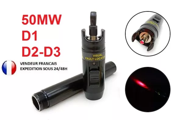 Stylo Localisateur Défauts LIAYTRSS LIAYTRSS Stylo Test Fibre Optique 30mW - 30km, Interfaces SC/FC/ST, Localisateur Défauts Testeur Fibre 30km
