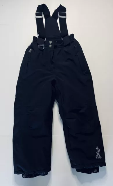Weatherproof 32 Degrees Girls XS 5/6 Black Ski Snow Snowboard Winter Bibs Pants
