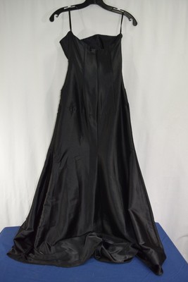 Vintage Jessica McClintock Black Dress Sz 4P