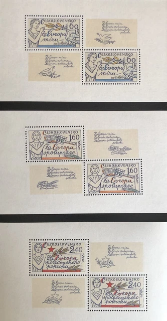 Tschechoslowakei 1977  Kleinbogen Mi. 2407-09 A  postfrisch / MNH