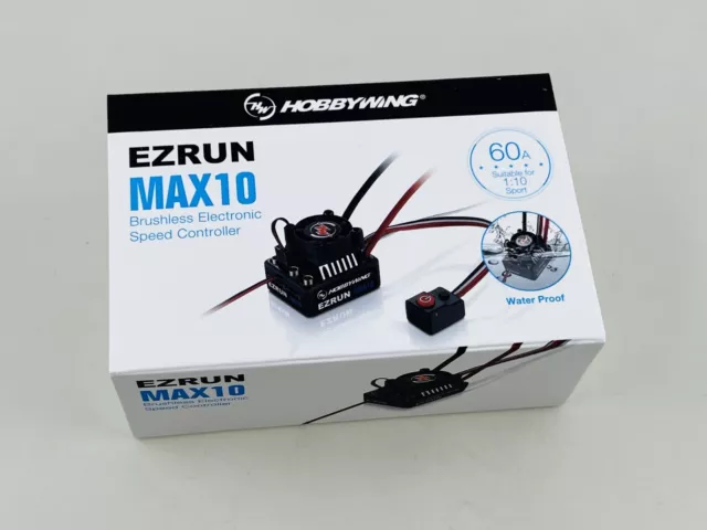 Hobbywing EzRun MAX10 60A ESC Brushless Sens.less Waterproof 30102602 modellismo