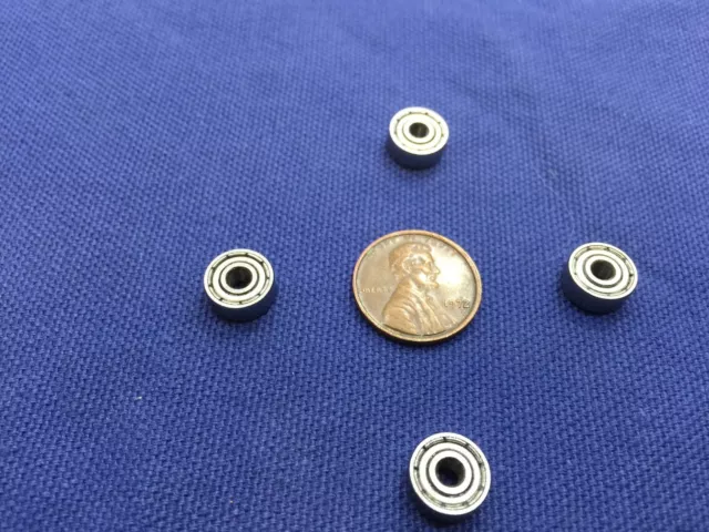 4 Pieces 623ZZ   Metal Shielded Ball Bearing x Miniature 3mm 10mm 4mm b7
