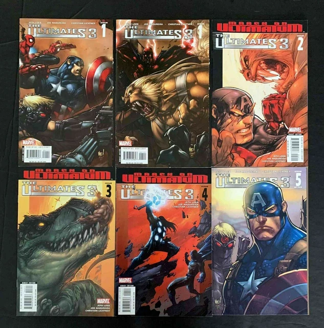 Ultimates 3 Full Set # 1A,1B,2A,3A,4A,5B # (3Rd Series) Marvel Comics 2008 Vf+