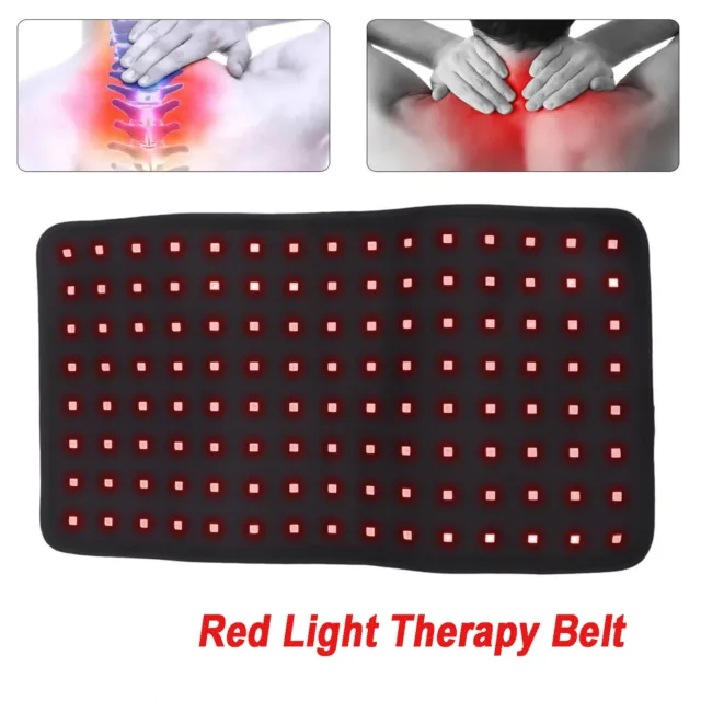 Black Modern 120pcs-LED 650nm Red Light 850nm Infrared Light Body Therapy Device