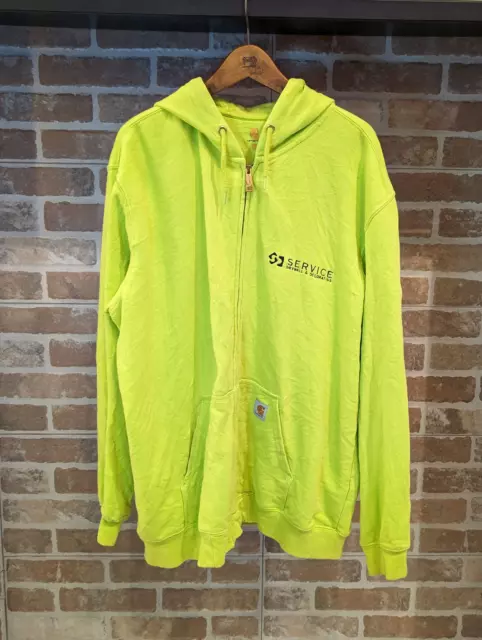 Carhartt FELPA GIALLO LIME CON CAPPUCCIO DA UOMO