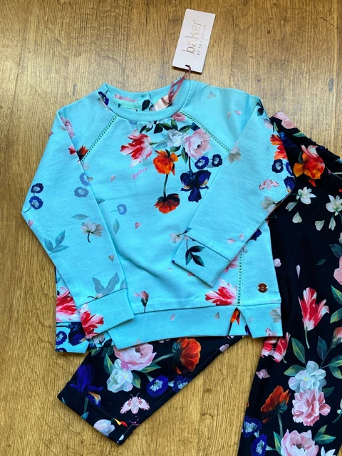 Ted Baker 18-24 months long sleeve top leggings outfit set floral RRP £50 BNWT 2