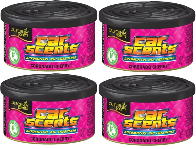 California Scents Air Freshener 4-Pack Car Air Freshener (Coronado Cherry)