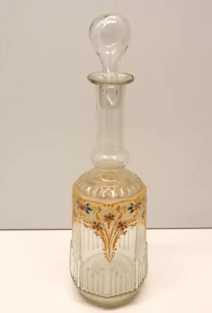 *JOLIE ANCIENNE CARAFE émaillée émail LEGRAS MONTJOIE ou AUTRE avec Bouchon  D