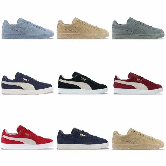 Puma Suede Classic Trainers - Black, Burgundy, Blue Fog, Red And Many More