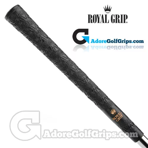 Royal Grip V-Sand Wrap Golf Grips - Black x 9