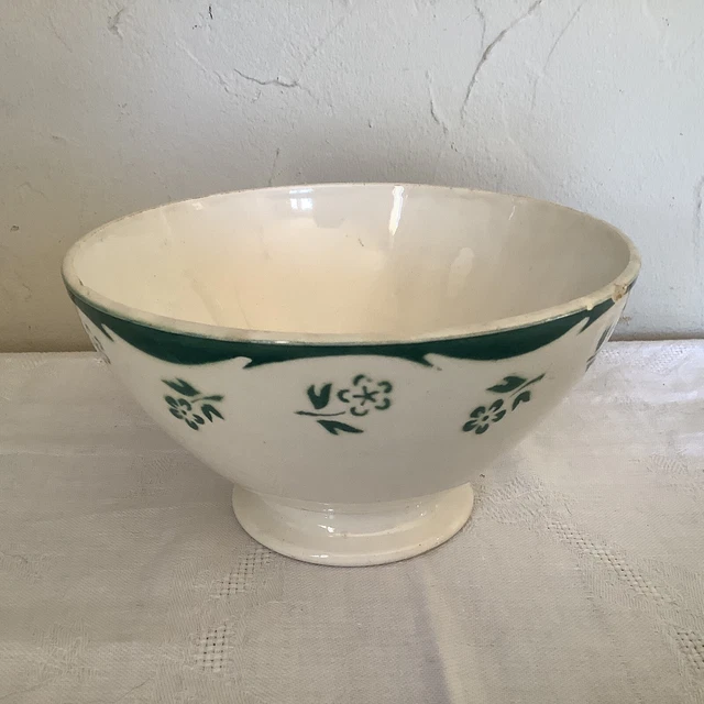Grand Bol Ancien En Porcelaine épaisse Blanc - XVIIIe/XIXe, Digoin, Sarreguemines, Creil