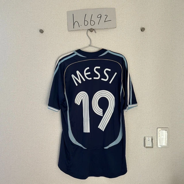 Messi Argentina Jersey Original Soccer Shirt Adidas 2006 Away Size M Barcelona