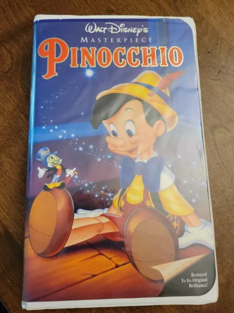Pinocchio (VHS, 1993,Collector's Ed) ✨️RARE✨️ Find Masterpiece Collection Disney