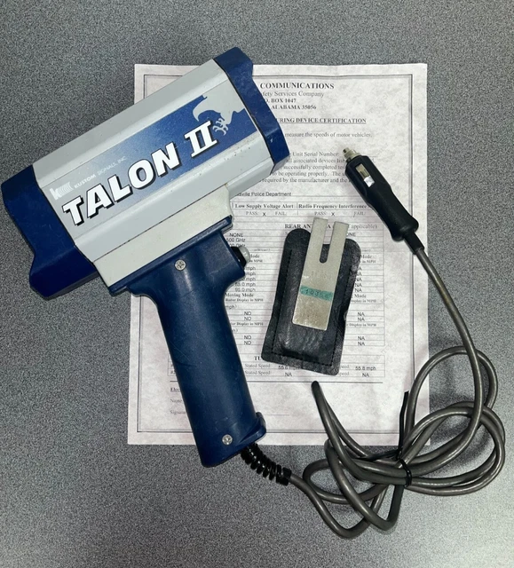 Kustom Signals Talon II Traffic Radar Speed Gun Frequency Ka Band