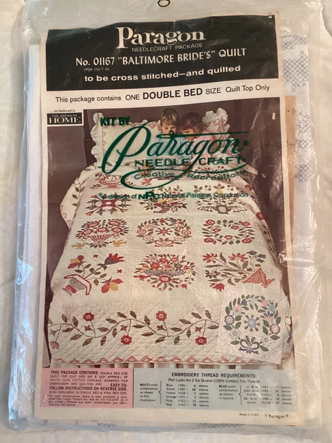 Paquete Paragon Needlecraft cama doble ""Baltimore Bride's