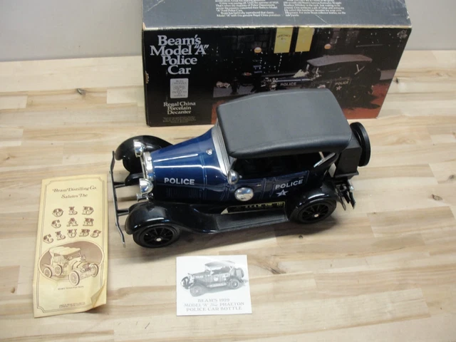 Jim Beam's 1929 Model A Police Car Decanter W/ Box